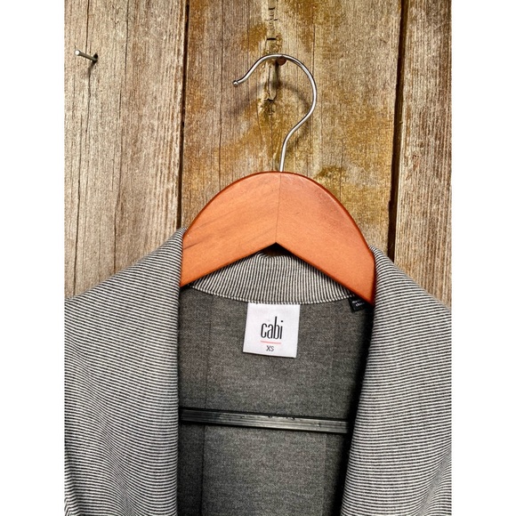 CABI stripe drop off zipper jacket - Picture 9 of 12